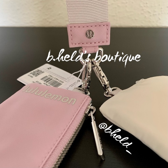 lululemon Dual Pouch Wristlet in White Opal/Pink Peony OS Brand New NWT - Picture 10 of 15